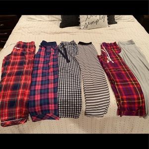 Lot of 6 Pajama Pants